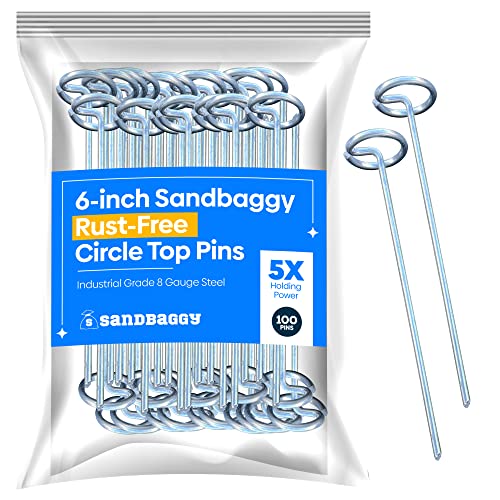 Sandbaggy Garden Staples - Landscape Pins (100 Pins)