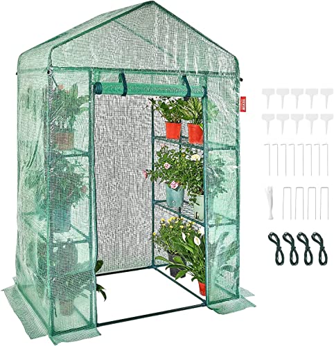 VEVOR Walk-in Green House with Shelves