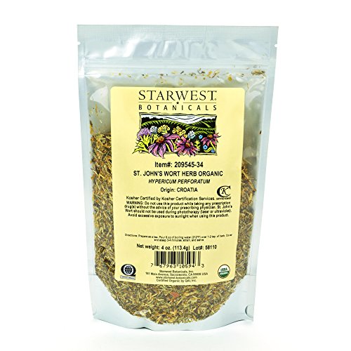 Organic St. John's Wort Herb, 4 Ounces