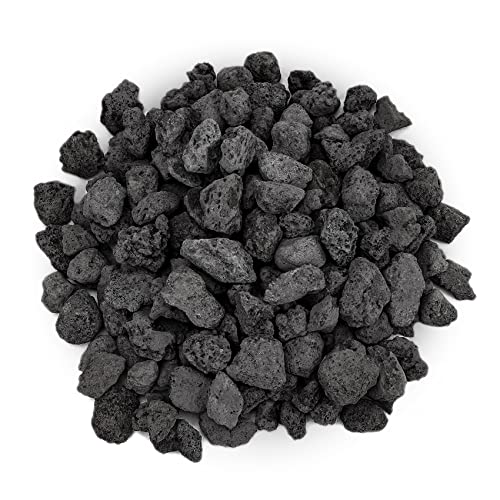Black Lava Rock for Fire Pits, Fireplaces, Gas Grill and Landscaping