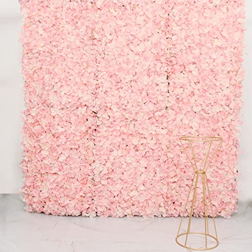 Blush Silk Hydrangea Flower Mat Wall Wedding Event Decor