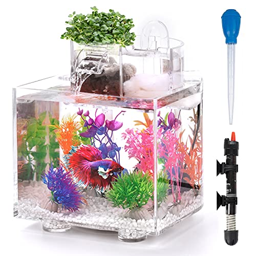 Betta Fish Tank Hydroponics Growing System