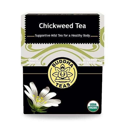 Organic Chickweed Tea for Health Benefits - Kosher & USDA Organic