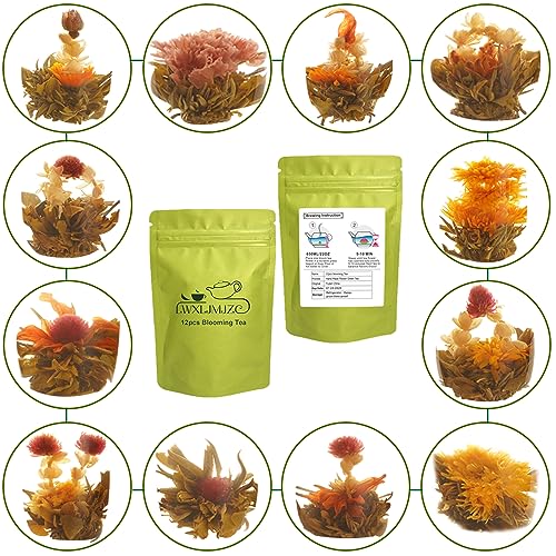 Individually Wrapped Blooming Tea - 12 Different Flavors