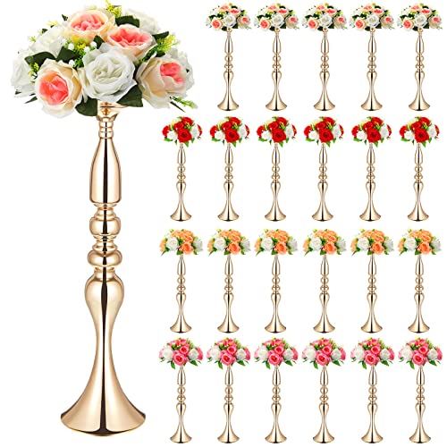 Rtteri 24 Pcs Metal Wedding Centerpiece Table Decoration