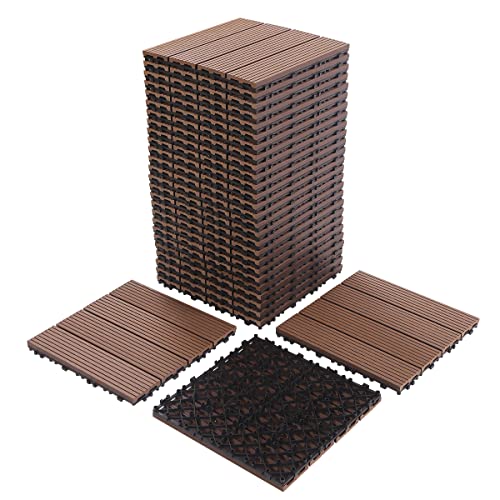 Wood Plastic Composite Patio Deck Tiles