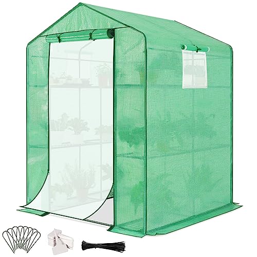 Quictent Greenhouse with Screen Door: Portable and Ventilated Plant Garden Green House