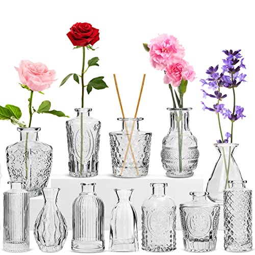 12 Pack Flower Vase for Wedding Decorations