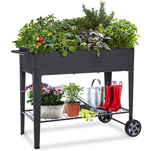 FOYUEE Raised Planter Box with Legs