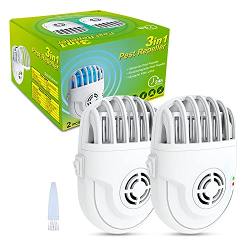 Ultrasonic Pest Repeller with Mosquito Killer- 2 Packs