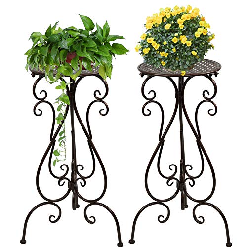 NAKUPE 22.5in Tall Plant Stands 2 Pack