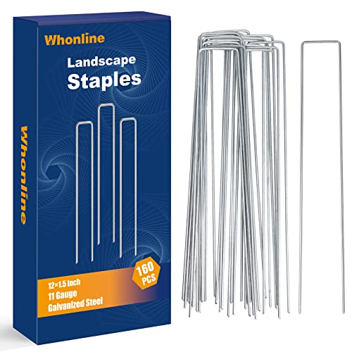 Whonline Landscape Staples 12 Inch 11 Gauge Stakes