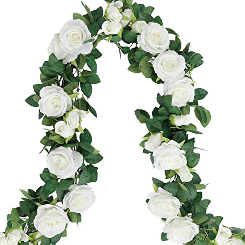 COCOBOO White Rose Garland