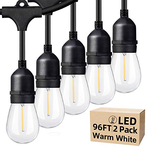 LED Outdoor String Lights with Waterproof Shatterproof Bulb