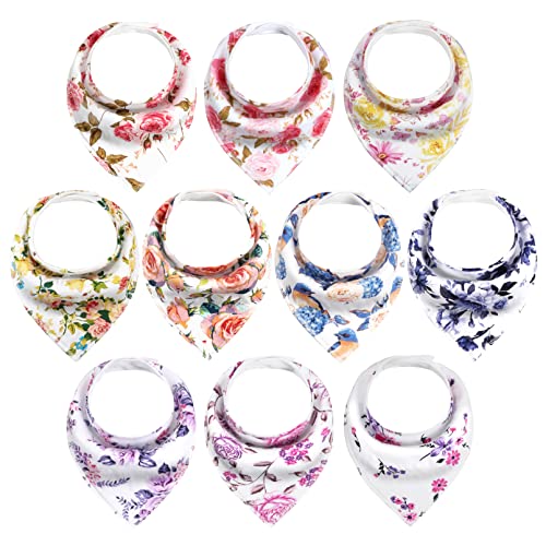 Yoofoss Baby Bibs - Soft and Absorbent Bandana Drool Bibs for Boys Girls