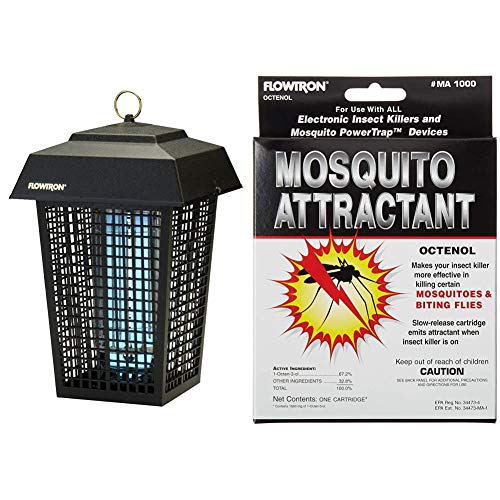 Flowtron BK-40D Electronic Insect Killer & MA-1000 Octenol Mosquito Attractant Cartridge