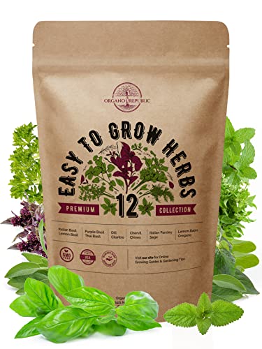 Easy Herb Seeds Variety Pack: Grow Your Garden with Non-GMO Heirloom Seeds