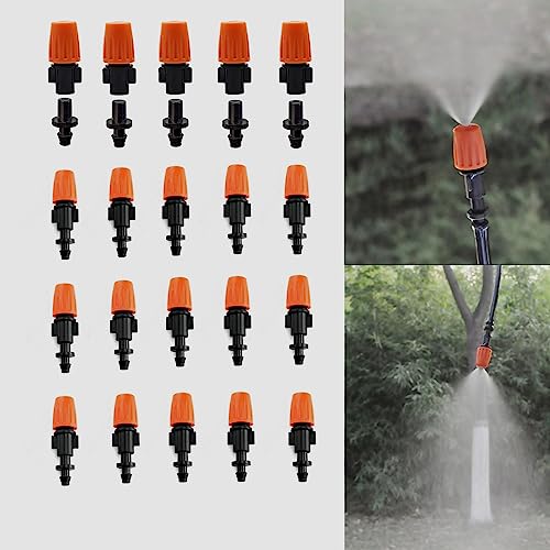Adjustable Drip Irrigation Spray Emitters - 50 Pcs