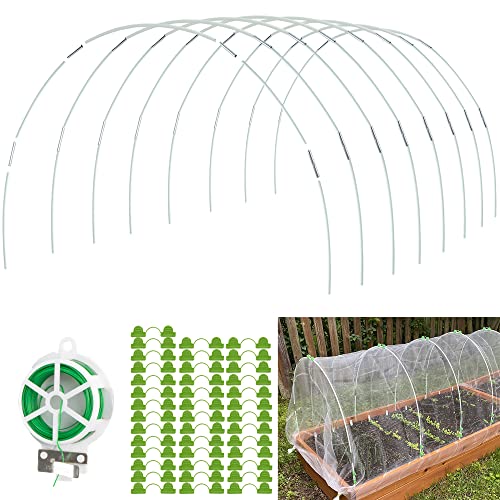 CJGQ Greenhouse Hoops for Raised Beds