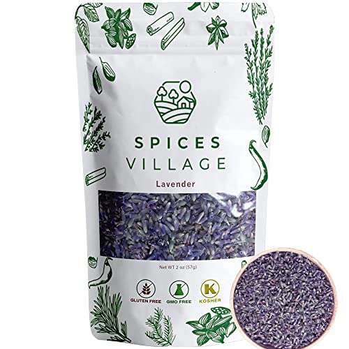 SPICES VILLAGE Lavender Buds - Premium Quality Dried Buds for Multiple Uses
