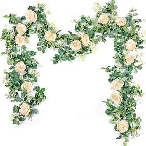 Der Rose Artificial Eucalyptus Flower Garland