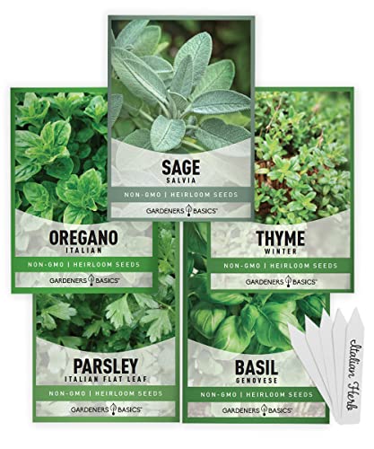 Italian Herb Seeds 5 Variety Pack - Kitchen Herb Garden