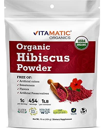 Vitamatic Organic Hibiscus Flower Powder