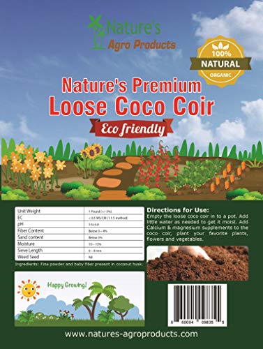 Nature's Premium Coco Coir - 1 Pound