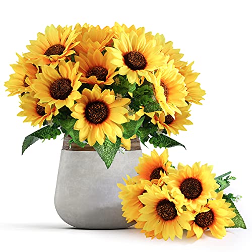 Mocoosy Artificial Sunflowers Bouquets