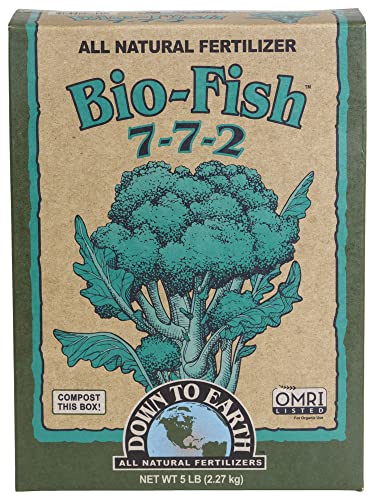 Organic Bio-Fish Fertilizer Mix 7-7-2, 5 lb