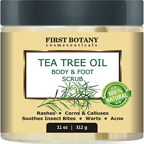 Tea Tree Oil Body & Foot Scrub with Dead Sea Salt