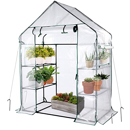 KOKSRY Mini Greenhouse - Portable Walk in Green House for Garden Plants