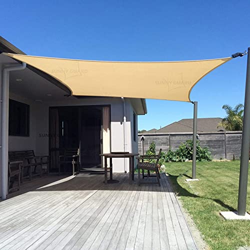 10' x 13' Rectangle Sand UV Block Sunshade