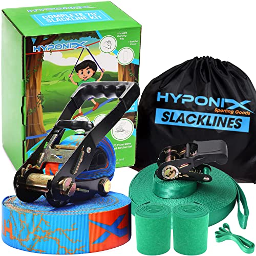 Hyponix 70' Slackline Kit - Fun and Balance for All