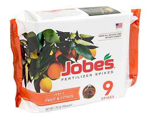 Jobe's 01312 Fertilizer Spikes for Fruit and Citrus Trees - Slow Release, Easy-to-Use