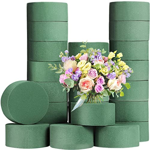 24 Pcs Round Floral Foam Blocks