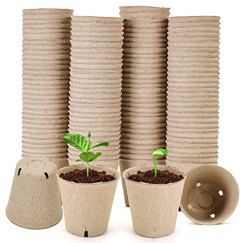 YESIACE Peat Pots - Biodegradable Seed Starter Pots