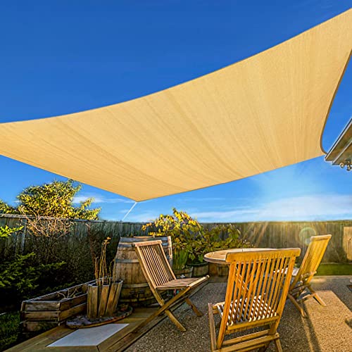 Artpuch 10' x 13' Rectangle Shade Sail for Outdoor