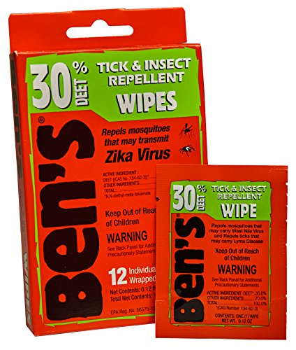 Ben's Tick & Insect Repellent Wipes