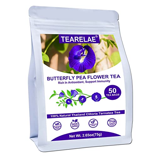 Butterfly Pea Flower Tea Bags - Natural Coloring