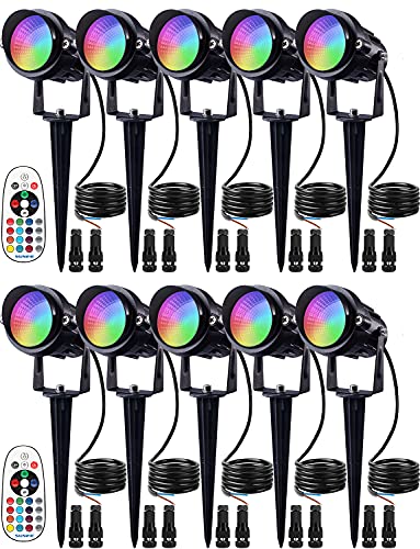 SUNVIE 12W RGB Color Changing LED Landscape Lights