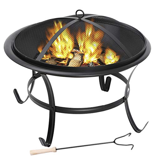Portable Fire Pit Outdoor BBQ Grill Firepit