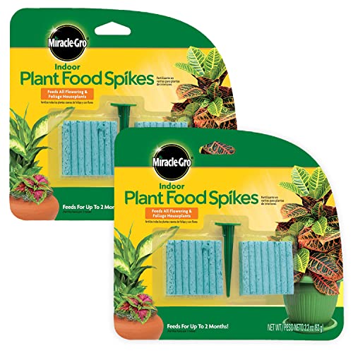 Miracle-Gro Indoor Plant Food Spikes - Continuous Feeding for Indoor Plants
