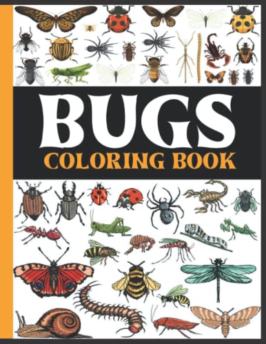 50 Species of Bugs Coloring Book