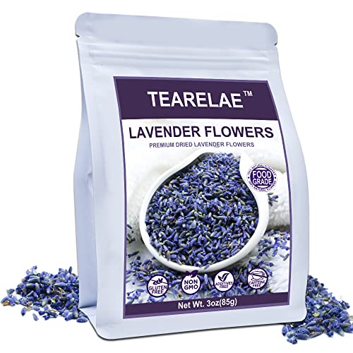 TEARELAE Premium Dried Lavender Flowers - 5A Top Grade