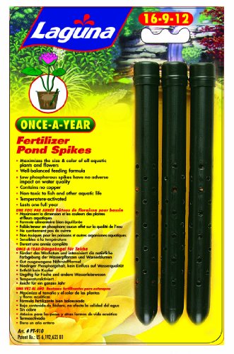 Laguna Once-A-Year Fertilizer Spike, Aquatic Plant - 3-Pack