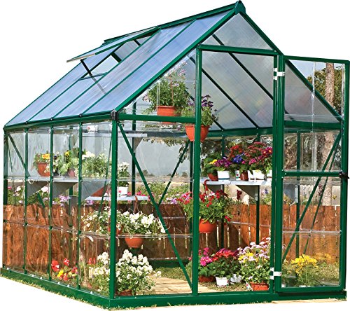 Palram Hybrid 6' x 8' Greenhouse - Forest Green