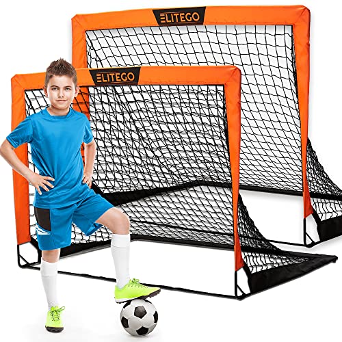 EliteGo Portable Soccer Goal, Set of 2 - Ultimate Backyard Fun!