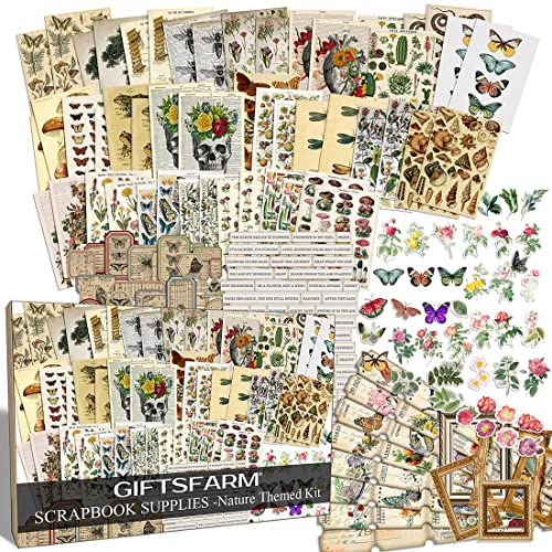 Vintage Nature Scrapbook Kit