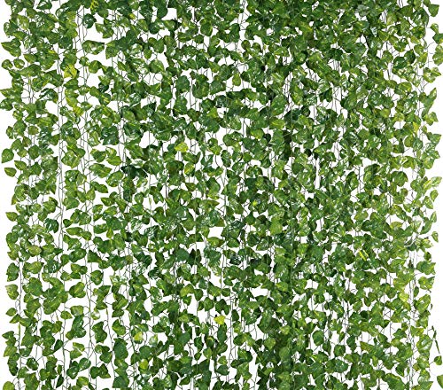 Yatim 78-Ft Silk Artificial Ivy Vines Leaf Garland Plants